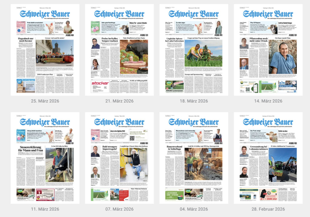 af-systems_Schweizer Bauer_Ausgaben