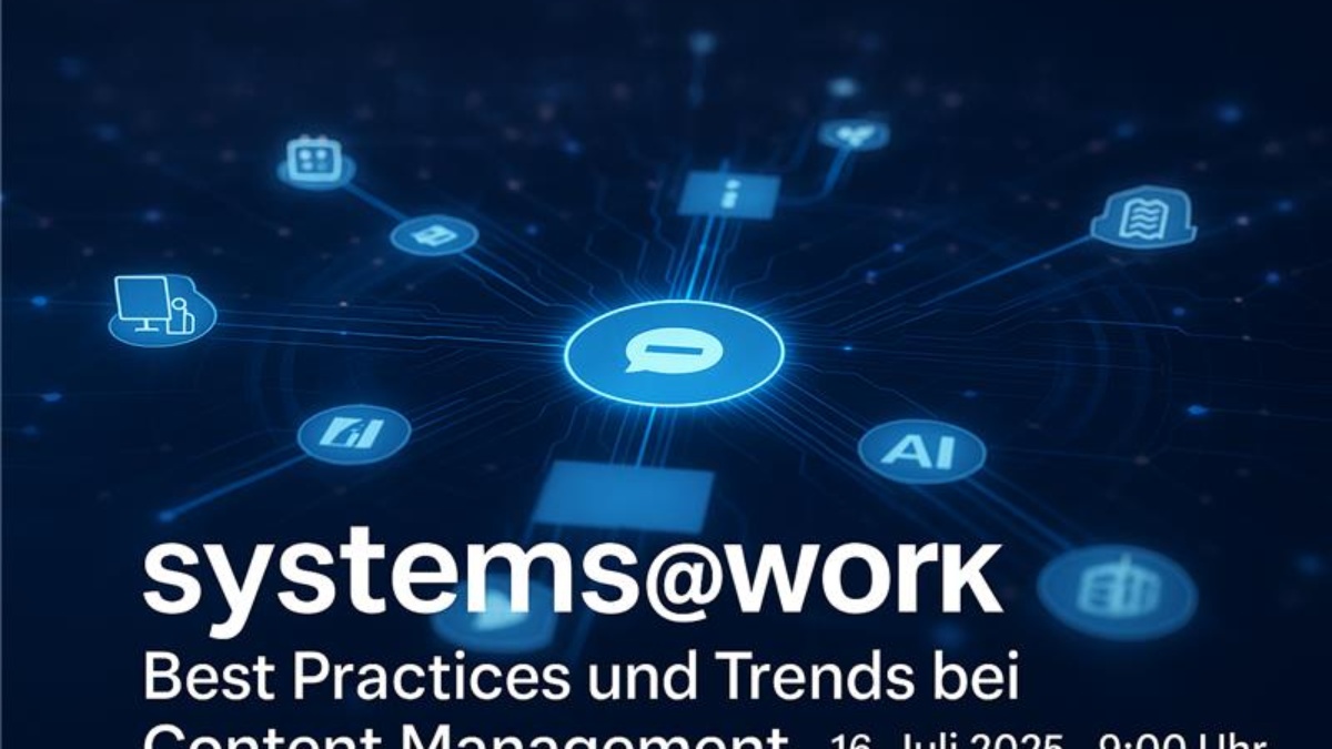 16.07.2025 – dpr Digitalkonferenz systems@work: Der a&f Publishing Circle – Zukunftssicher, Vernetzt, Best-of-Breed